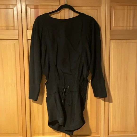 Helmut Lang black silk romper